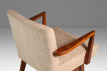 Load image into Gallery viewer, Set of Two (2) Rare Mid-Century Modern Model C-108 Armchairs in Walnut & Beige Bouclé by Jens Risom for Jens Risom Design, USA, c. 1960s-ABT Modern