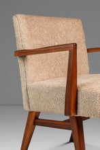 Load image into Gallery viewer, Set of Two (2) Rare Mid-Century Modern Model C-108 Armchairs in Walnut & Beige Bouclé by Jens Risom for Jens Risom Design, USA, c. 1960s-ABT Modern