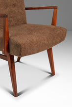 Load image into Gallery viewer, Set of Two (2) Rare Mid-Century Modern Model C-108 Armchairs in Walnut & Brown Bouclé by Jens Risom for Jens Risom Design, USA, c. 1950s-ABT Modern
