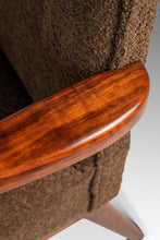 Load image into Gallery viewer, Set of Two (2) Rare Mid-Century Modern Model C-108 Armchairs in Walnut & Brown Bouclé by Jens Risom for Jens Risom Design, USA, c. 1950s-ABT Modern
