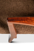 Load image into Gallery viewer, Set of Two (2) Rare Mid-Century Modern Model C-108 Armchairs in Walnut & Brown Bouclé by Jens Risom for Jens Risom Design, USA, c. 1950s-ABT Modern