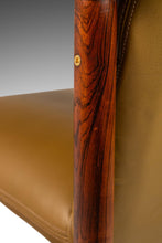 Load image into Gallery viewer, Set of Two (2) Rare Mid-Century Scandinavian Modern Arm Chairs in Solid Rosewood and Leather by De Klerk & Sons, Netherlands, c. 1960s-ABT Modern