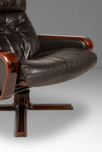 Load image into Gallery viewer, Set of Two (2) Scandinavian Modern Reclining Lounge Chairs & Ottomans by Soda Galvano for Vatne Mobler, Norway, c. 1970s-ABT Modern