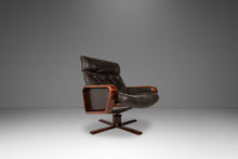 Load image into Gallery viewer, Set of Two (2) Scandinavian Modern Reclining Lounge Chairs & Ottomans by Soda Galvano for Vatne Mobler, Norway, c. 1970s-ABT Modern