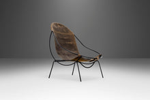 Load image into Gallery viewer, Set of Two (2) Sling Chairs in Wrought Iron & Leather Attributed to Tony Paul, USA, c. 1960's-ABT Modern