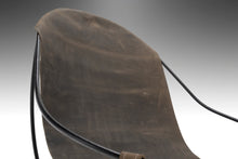 Load image into Gallery viewer, Set of Two (2) Sling Chairs in Wrought Iron & Leather Attributed to Tony Paul, USA, c. 1960's-ABT Modern