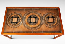 Load image into Gallery viewer, Set of Two Danish Modern Coffee Table w/ Matching Side Table in Teak w/ Ceramic Tile Mosaic Inlay by Johannes Andersen, Denmark, c. 1970's-ABT Modern