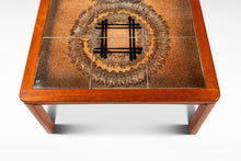 Load image into Gallery viewer, Set of Two Danish Modern Coffee Table w/ Matching Side Table in Teak w/ Ceramic Tile Mosaic Inlay by Johannes Andersen, Denmark, c. 1970's-ABT Modern