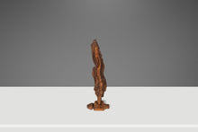 Load image into Gallery viewer, Signed Abstract Rustic Driftwood "Howling Wolf" Sculpture in Solid Beach Driftwood by Emlen Drayton, USA, c. 2000s-ABT Modern