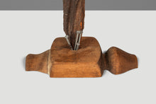 Load image into Gallery viewer, Signed Abstract Rustic Driftwood "Howling Wolf" Sculpture in Solid Beach Driftwood by Emlen Drayton, USA, c. 2000s-ABT Modern