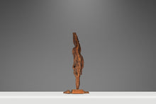 Load image into Gallery viewer, Signed Abstract Rustic Driftwood "Howling Wolf" Sculpture in Solid Beach Driftwood by Emlen Drayton, USA, c. 2000s-ABT Modern
