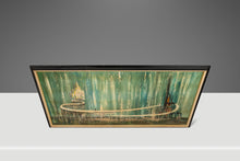 Load image into Gallery viewer, Signed Mid-Century Modern Abstract Surrealism Cityscape Oil on Canvas Painting (Framed), USA, c. 1950's-ABT Modern