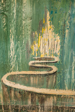 Load image into Gallery viewer, Signed Mid-Century Modern Abstract Surrealism Cityscape Oil on Canvas Painting (Framed), USA, c. 1950's-ABT Modern