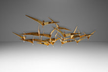 Load image into Gallery viewer, Signed Mid-Century Modern "Birds in Flight" Brass Sculpture by Curtis Freiler & Jerry Fels for Curtis Jeré, USA, c. 1994-ABT Modern