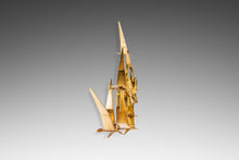 Load image into Gallery viewer, Signed Mid-Century Modern "Birds in Flight" Brass Sculpture by Curtis Freiler & Jerry Fels for Curtis Jeré, USA, c. 1994-ABT Modern