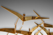 Load image into Gallery viewer, Signed Mid-Century Modern "Birds in Flight" Brass Sculpture by Curtis Freiler & Jerry Fels for Curtis Jeré, USA, c. 1994-ABT Modern