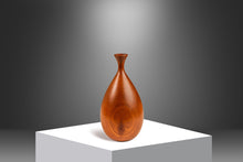 Load image into Gallery viewer, Signed Mid-Century Organic Modern Petite Wood-Turned Vase in Solid Walnut by George Biersdorf, USA, c. 1979-ABT Modern