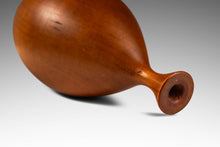 Load image into Gallery viewer, Signed Mid-Century Organic Modern Petite Wood-Turned Vase in Solid Walnut by George Biersdorf, USA, c. 1979-ABT Modern