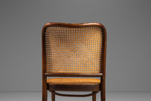 Load image into Gallery viewer, Single Bentwood Prague Model 811 Side Dining Chair by Josef Frank for Stendig in Walnut w/ Original Cane Seat & Back, Poland, c. 1960s-ABT Modern