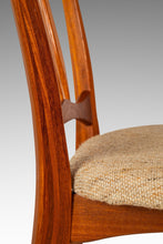 Load image into Gallery viewer, Single Danish Mid-Century Modern "Ingrid" Model Dining Chair in Teak & Original Fabric by Niels Koefoed, Denmark, c. 1960s-ABT Modern