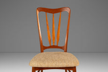Load image into Gallery viewer, Single Danish Mid-Century Modern "Ingrid" Model Dining Chair in Teak & Original Fabric by Niels Koefoed, Denmark, c. 1960s-ABT Modern