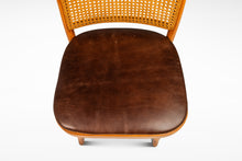 Load image into Gallery viewer, Single Patinaed Bentwood Prague Model 811 Side Dining Chair in Leather in the Manner of Josef Frank for Stendig, USA, c. 1960s-ABT Modern