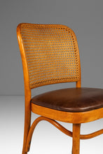 Load image into Gallery viewer, Single Patinaed Bentwood Prague Model 811 Side Dining Chair in Leather in the Manner of Josef Frank for Stendig, USA, c. 1960s-ABT Modern
