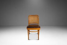 Load image into Gallery viewer, Single Patinaed Bentwood Prague Model 811 Side Dining Chair in Leather in the Manner of Josef Frank for Stendig, USA, c. 1960s-ABT Modern