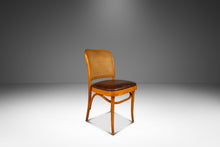 Load image into Gallery viewer, Single Patinaed Bentwood Prague Model 811 Side Dining Chair in Leather in the Manner of Josef Frank for Stendig, USA, c. 1960s-ABT Modern