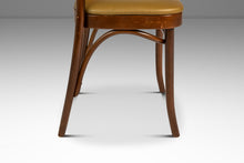 Load image into Gallery viewer, Single Patinaed Bentwood Prague Model 811 Side Dining Chair in Walnut & Leather by Josef Frank for Stendig, Poland, c. 1960s-ABT Modern