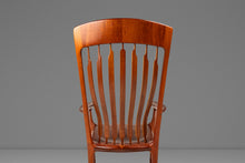 Load image into Gallery viewer, Studio Craft Sculptural Rocking Chair in Solid Cherry Wood Attributed to Hal Taylor after Sam Maloof and James Krenov, USA, c. 1980's-ABT Modern