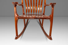 Load image into Gallery viewer, Studio Craft Sculptural Rocking Chair in Solid Cherry Wood Attributed to Hal Taylor after Sam Maloof and James Krenov, USA, c. 1980's-ABT Modern