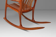 Load image into Gallery viewer, Studio Craft Sculptural Rocking Chair in Solid Cherry Wood Attributed to Hal Taylor after Sam Maloof and James Krenov, USA, c. 1980's-ABT Modern