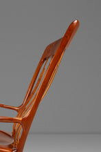 Load image into Gallery viewer, Studio Craft Sculptural Rocking Chair in Solid Cherry Wood Attributed to Hal Taylor after Sam Maloof and James Krenov, USA, c. 1980's-ABT Modern