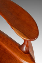 Load image into Gallery viewer, Studio Craft Sculptural Rocking Chair in Solid Cherry Wood Attributed to Hal Taylor after Sam Maloof and James Krenov, USA, c. 1980's-ABT Modern