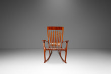 Load image into Gallery viewer, Studio Craft Sculptural Rocking Chair in Solid Cherry Wood Attributed to Hal Taylor after Sam Maloof and James Krenov, USA, c. 1980's-ABT Modern