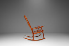Load image into Gallery viewer, Studio Craft Sculptural Rocking Chair in Solid Cherry Wood Attributed to Hal Taylor after Sam Maloof and James Krenov, USA, c. 1980's-ABT Modern