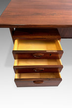 Load image into Gallery viewer, Stunning Danish Modern Floating Executive Desk in Brazilian Rosewood by Kai Kristiansen for Feldballes Mobelfabrik, Denmark, c. 1960s-ABT Modern