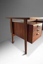Load image into Gallery viewer, Stunning Danish Modern Floating Executive Desk in Brazilian Rosewood by Kai Kristiansen for Feldballes Mobelfabrik, Denmark, c. 1960s-ABT Modern