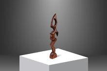 Load image into Gallery viewer, Substantial (2 ft) Mid-Century Modern Abstract Pregnant Humanoid Sculpture Carved from Solid Mahogany, West Africa, c. 1970's-ABT Modern