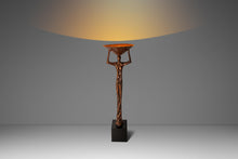 Load image into Gallery viewer, Substantial Art Deco Inspired 6ft Freestanding Bronze Female Form Torchiere Floor Lamp After Alberto Gicametti, c. 1970s-ABT Modern