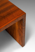 Load image into Gallery viewer, Substantial Handmade Minimalist MCM Custom-Made Studio / Gallery Dining Table w/ Matching Benches Set in Walnut, USA, c. 1980s-ABT Modern