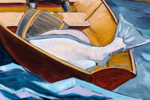 Load image into Gallery viewer, The Fog Warning (Winslow Homer) by James Mattison, 36x48, Oil on Wood Canvas, 2021-ABT Modern