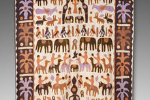 Load image into Gallery viewer, Vintage Hand-Stitched Kanduri Cloth with Animal and Tree of Life Appliqué, India, c. 1950s-ABT Modern