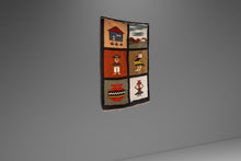 Load image into Gallery viewer, Vintage Native American Navajo South West Style Pictorial Rug Tapestry, USA, c. Mid 1900s-ABT Modern