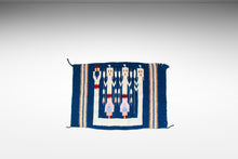 Load image into Gallery viewer, Vintage Native American Navajo Yei Hand-Woven Tapestry Throw Rug Wall Folk Art in Wool, USA, c. 1970s-ABT Modern