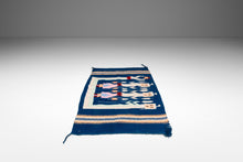 Load image into Gallery viewer, Vintage Native American Navajo Yei Hand-Woven Tapestry Throw Rug Wall Folk Art in Wool, USA, c. 1970s-ABT Modern