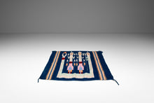 Load image into Gallery viewer, Vintage Native American Navajo Yei Hand-Woven Tapestry Throw Rug Wall Folk Art in Wool, USA, c. 1970s-ABT Modern