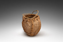 Load image into Gallery viewer, Vintage Primitive Folk Art Large Hand-Woven Palm Bark Basket Planter, USA-ABT Modern