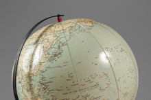 Load image into Gallery viewer, Mid-Century Modern Space Age Inflatable Table Top Globe w/ Metal Stand by C.S. and Hammond & Co. , USA, c. 1950s